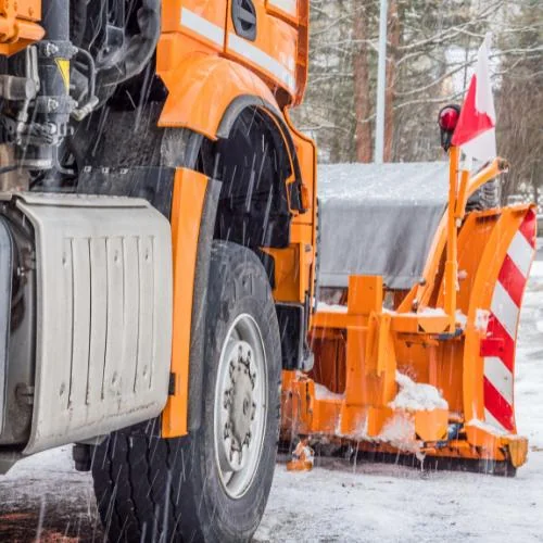 Schneeabtransport in Bielefeld